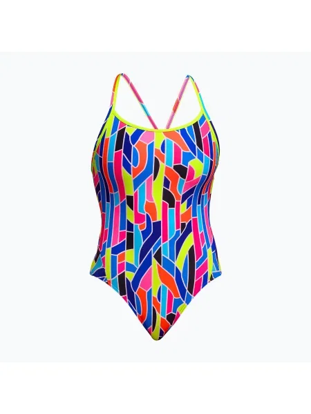 Costum de baie întreg pentru femei Funkita Diamond Back One piece fault lines