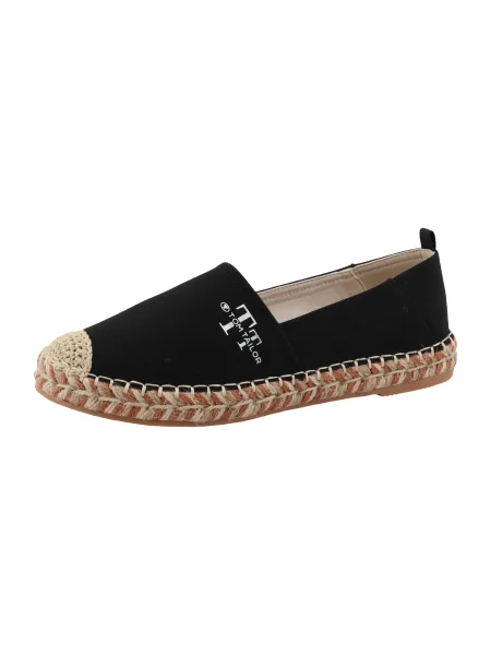 TOM TAILOR Espadrile negru