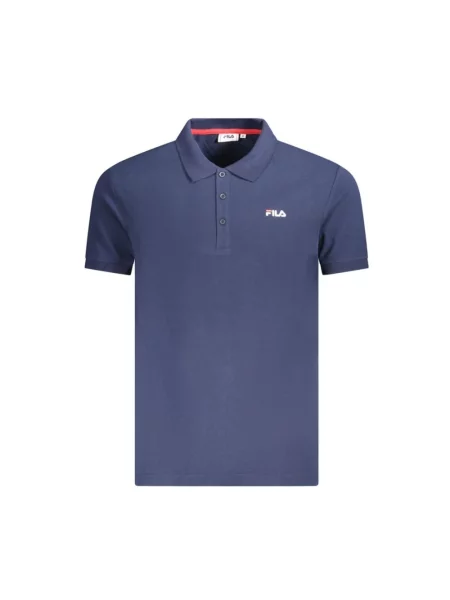 Haftowana koszulka polo Fila niebieska
