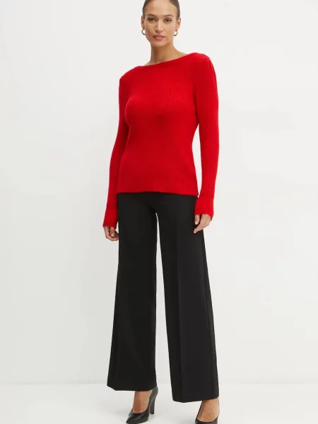 Светр з домішкою вовни Morgan MUNCH MUNCH червоний