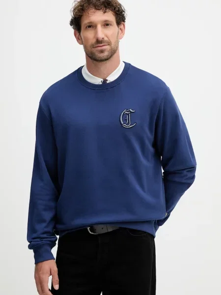 Just Cavalli bluza z aplikacją granatowy