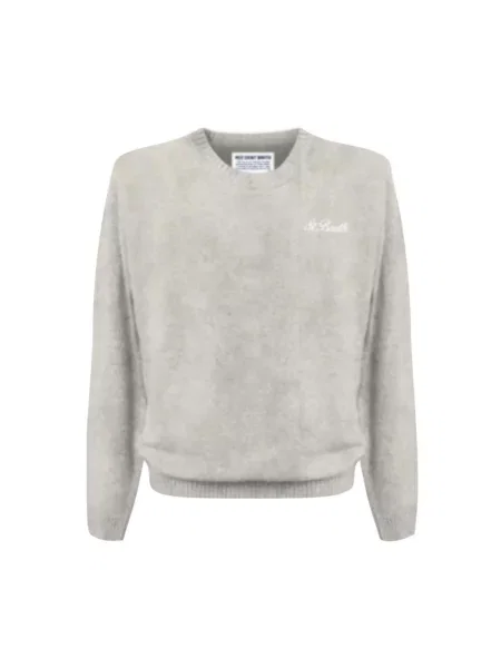 Sweter Mc2 Saint Barth ze stretchu szary