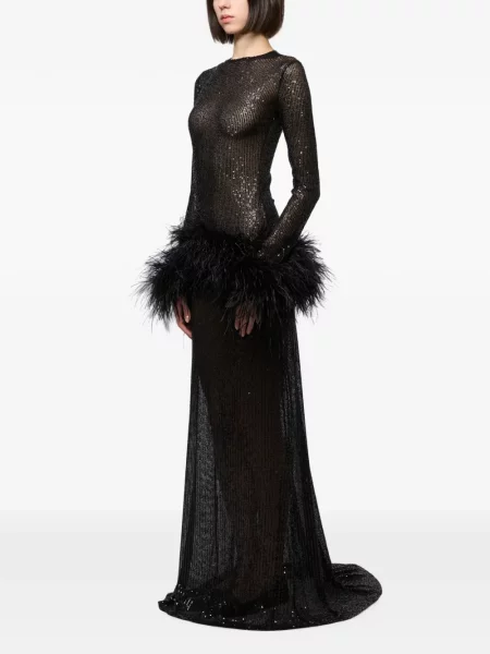 Rochie maxi Atu Body Couture cu paiete negru