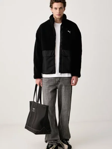 Puma jachetă scurtă pentru bărbați Sherpa negru