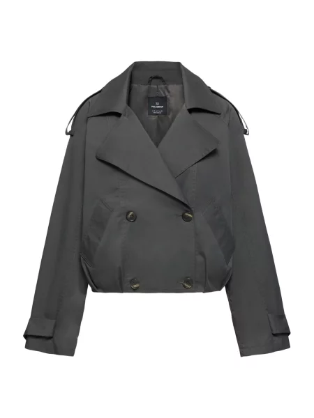 Pull&Bear Prehoden plašč siva