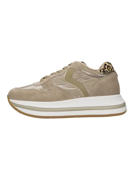 Sneakersy Voile Blanche skórzane beżowe