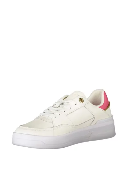 Sneakerși Tommy Hilfiger cu autograf alb