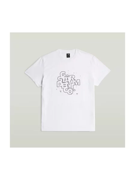 G-Star Raw T-shirt HD Print bijela