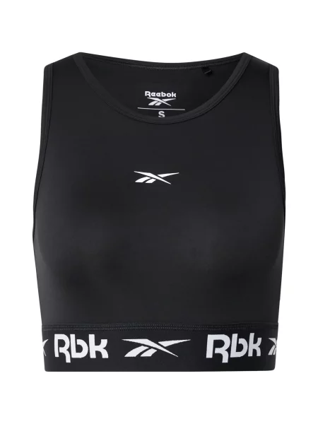 Reebok Sutien sport ID TRAIN negru alb