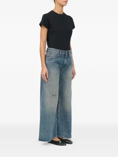 Široké džíny Mm6 Maison Margiela modré