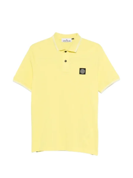 Polo Stone Island cu strasuri galben