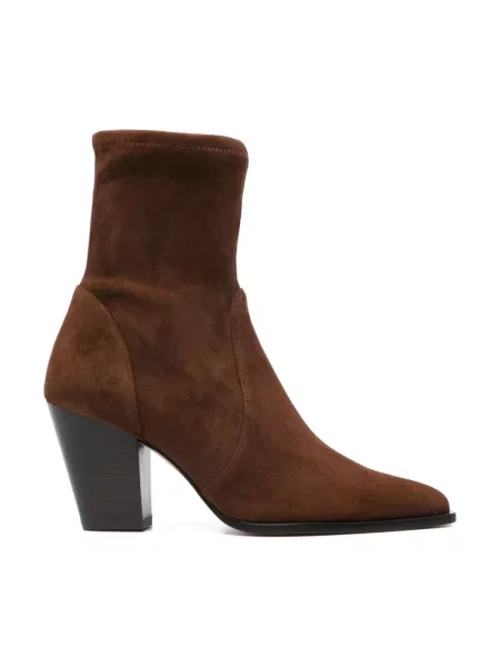 Botki Stuart Weitzman brązowe