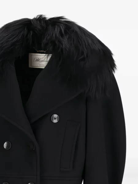Geacă Blumarine cu două rânduri de nasturi negru