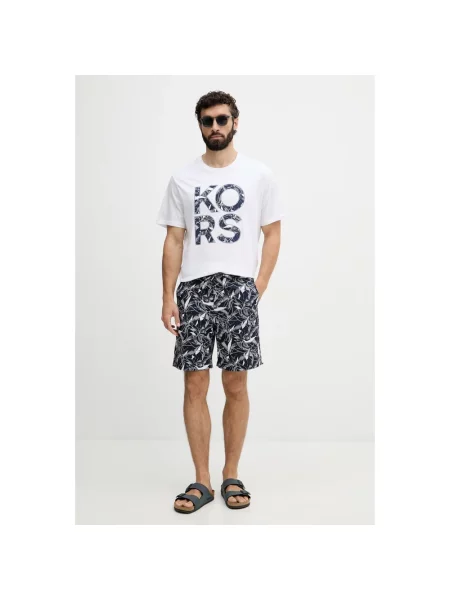 Szorty Michael Kors z nadrukiem niebieskie