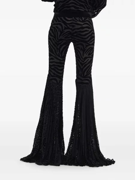 Pantaloni Roberto Cavalli cu imagine negru
