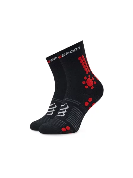 Visoke nogavice Unisex Compressport črna