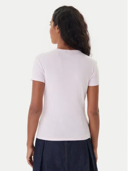 Tommy Jeans Tričko ESSENTIAL rosé ružová