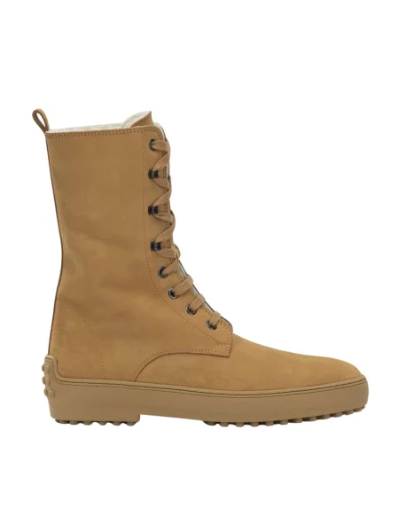 Botki Tod's skórzane beżowe