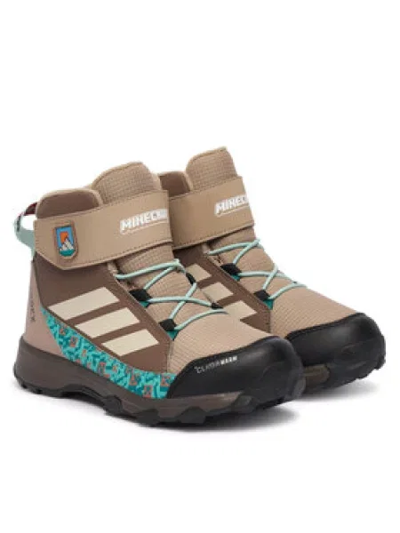 Adidas Bakancs Minecraft Terrex Snow Cf Climawarm Winter Shoes Kids Sötét bézs