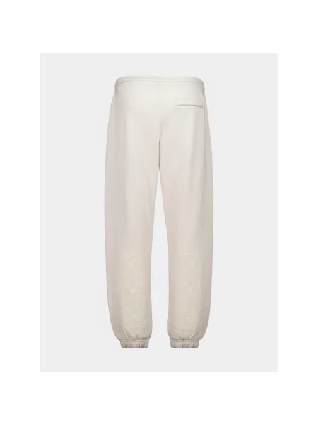 Spodnie dresowe Off-white z kamieniami białe