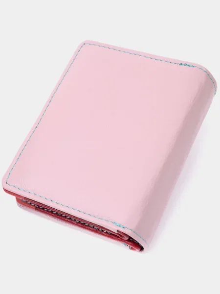 Кожаный кошелек St Leather Accessories розовый
