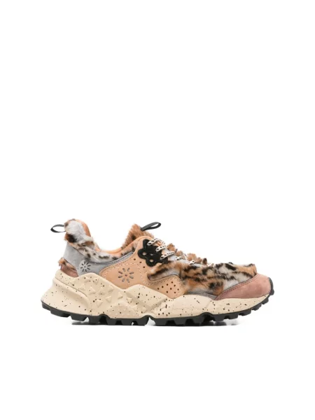 Sneakersy Flower Mountain zamszowe w kwiatki szare