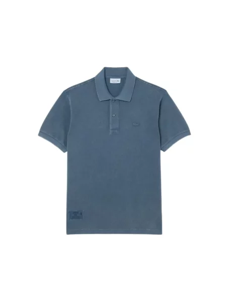 Koszulka polo Lacoste z krótkim rękawem niebieska