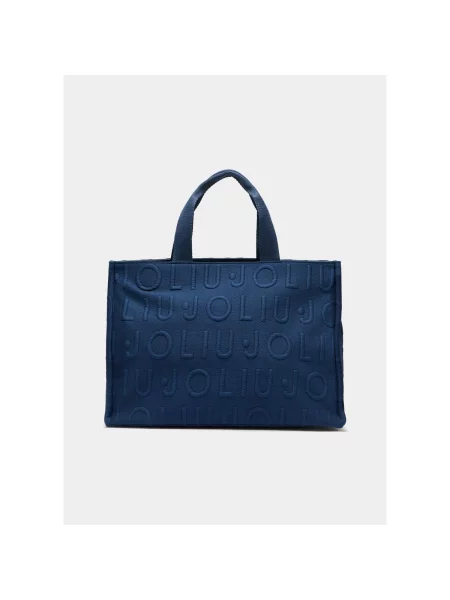 Vászon shopper táska Liu Jo kék