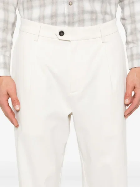 Pantaloni Eleventy alb