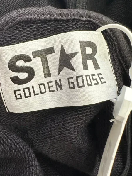 Hanorac cu glugă Golden Goose cu imagine negru