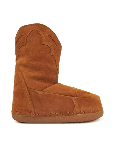Cizme de zăpadă Inuikii Cowboy Emboidery bej