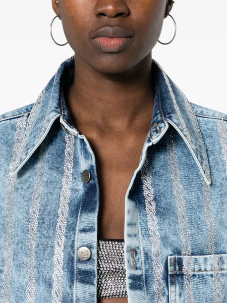 Πουκάμισο Giuseppe Di Morabito με πετραδάκια μπλε