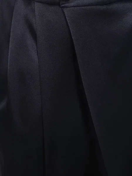 Pantaloni Alberta Ferretti din satin plic negru