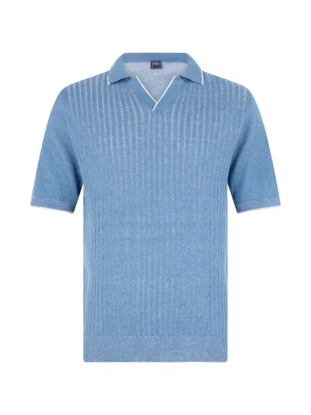 Tricou Fedeli tricotate albastru