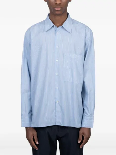 Pruhovaná košile Universal Works modrá