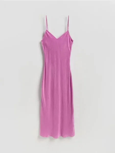 Reserved Rochie cu conținut ridicat de cupro violet-orhidee violet
