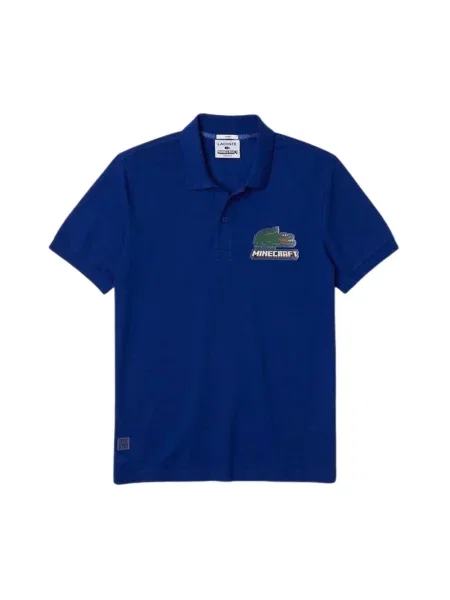 Koszulka polo Lacoste z logo niebieska