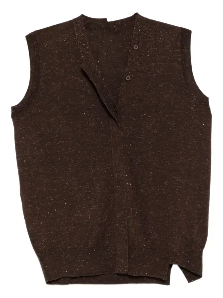 Dzianinowa kamizelka Jnby brązowa