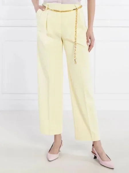 Samsøe Samsøe Pantaloni Haveny Trousers | Straight fit galben