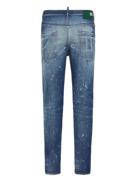 Blugi Dsquared2 zdrențuiți albastru
