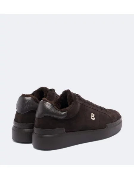 Sneakerși Bogner din piele de căprioară maro