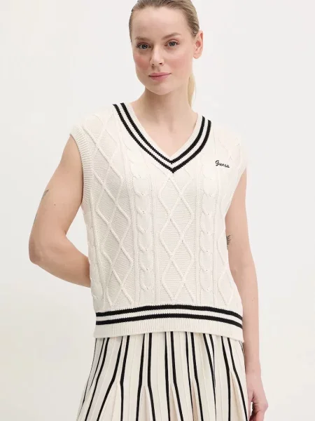 Guess kamizelka beżowy