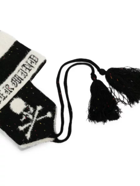 Căciulă Mastermind Japan cu imagine din tweed negru