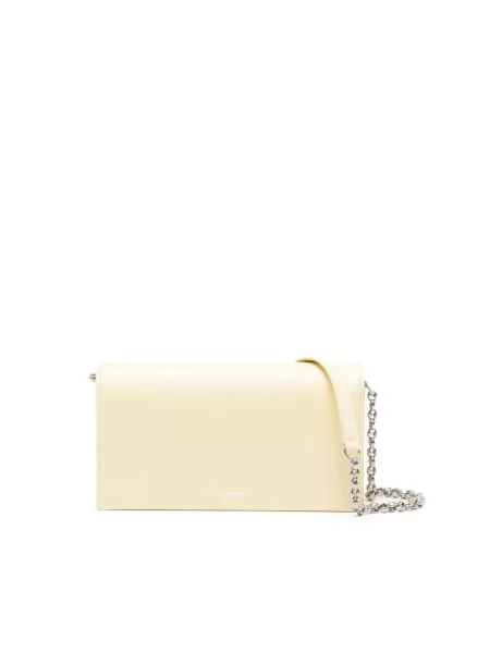 Lniany naszyjnik Jil Sander żółty