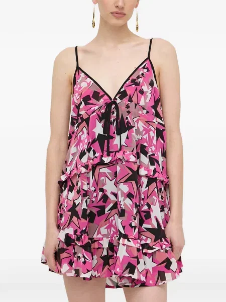 Rochie mini Silvian Heach cu imagine roz