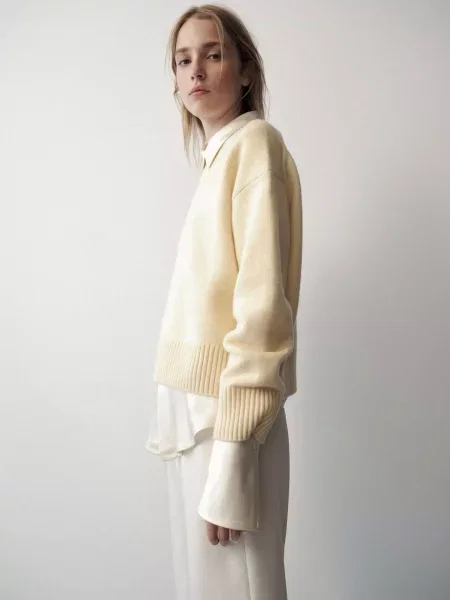 Свитер Mango желтый