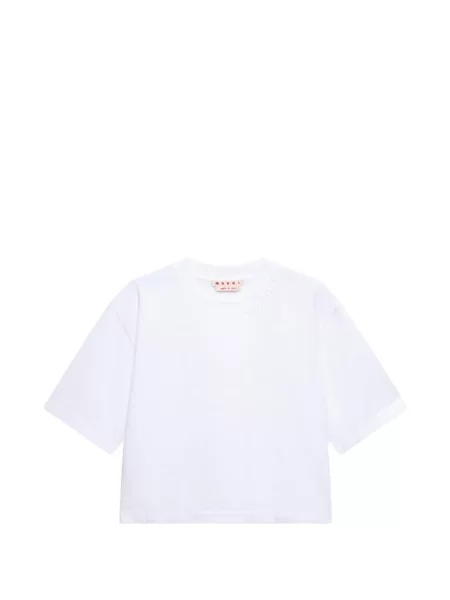 Tricou Marni cu decolteu rotund alb