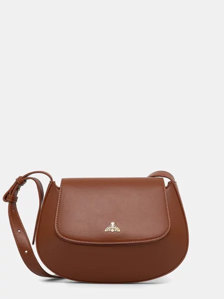 Medicine crossbody kabelka z imitace kůže hnědá