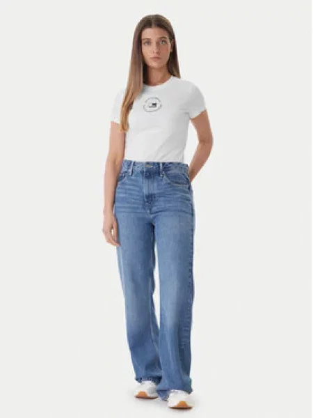 Tommy Jeans Majica Ess crna bijela