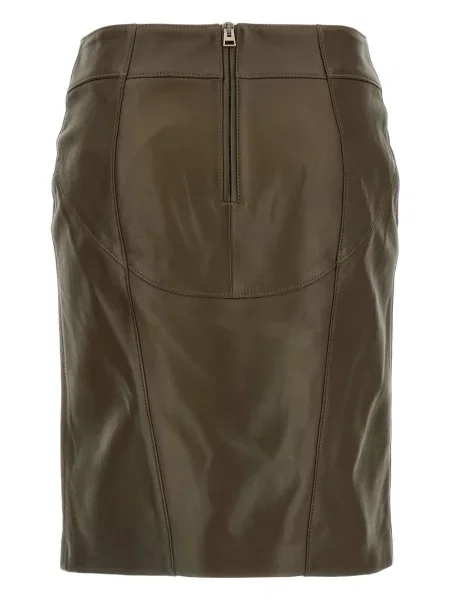 Fustă din piele Tom Ford verde